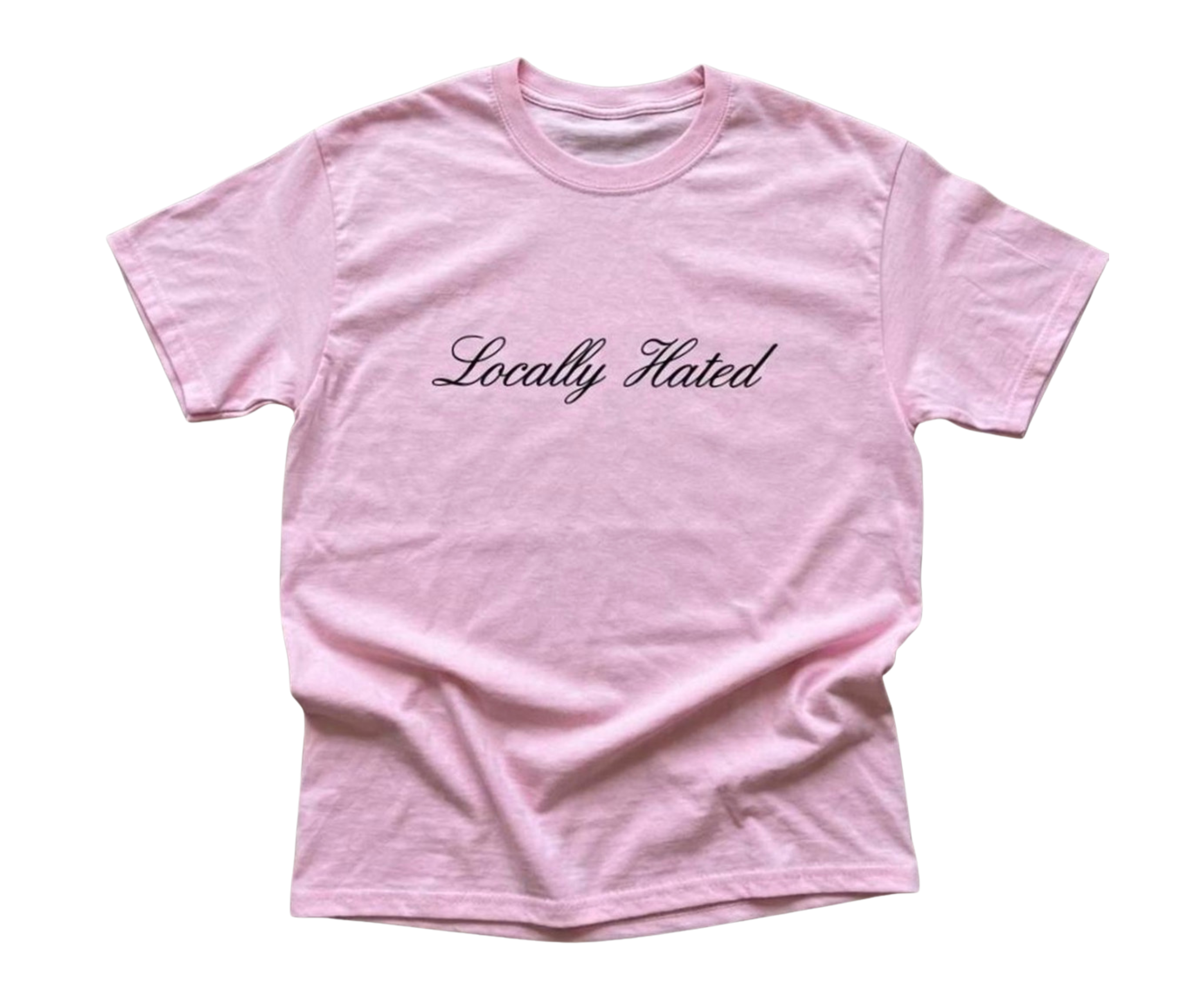Pink Locally Hated Baby Tee 🌸✨