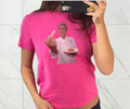 Anthony Bourdain Hot Pink Graphic Tee