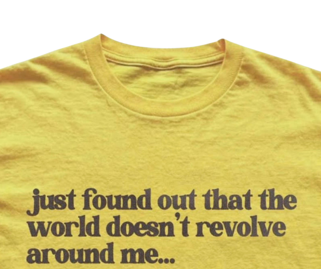 The World Graphic Tee Vintage Yellow